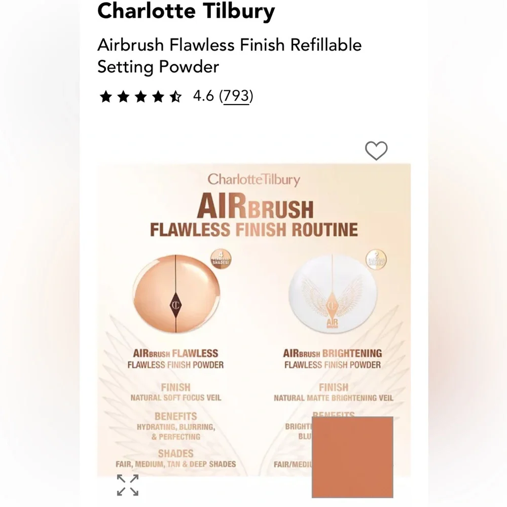 Charlotte Tilbury Airbrush Flawless Finish Powder - 4 Deep